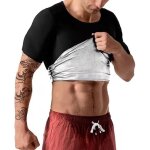 Vtements de sudation homme gilet minceur sauna t shirt amincissante ventre plat survtement manches ...