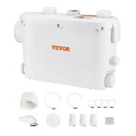 Vevor broyeur sanitaire pour wc pompe relevage eaux uses 500w 8m 3 entres eau