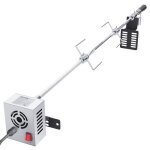 Vevor kit de rtissoire lectrique tournebroche avec moteur 4 tr / min 81 / 101 cm