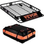 Vevor porte - bagage pour voiture galerie de toit panier 1305�915�127 mm 907 kg