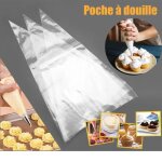 Vgeby 50pcs douille poche  douille ptisserie kit dcoration de gteaux crme diy rutilisable - cya ...