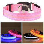Collier de chien lumineux de led - vgeby - rose - taille 455x25 cm