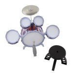 Vgeby ensemble batterie enfants jazz complet avec tambour baguette cymbales - excellente sonorit�