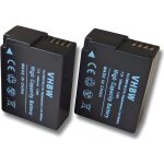 Vhbw 2x batteries compatible avec panasonic lumix dmc - fz300, dmc - g5, dmc - g5k, dmc - g5w appareil ...