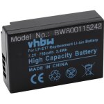 Vhbw batterie compatible avec canon eos 200d, 250d, 750d, 760d, 77d, 8000d, 800d, 850d appareil photo ...