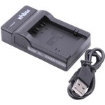 Vhbw chargeur usb de batterie compatible avec panasonic lumix dc - fz82 batterie appareil photo digital ...