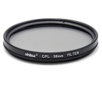 Vhbw filtre polarisant universel pour les objectifs dappareil photo 58mm - polariseur circulaire (cpl) ...