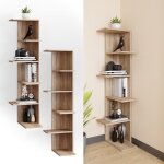 Vicco bibliothèque tera étagère sur pied étagère en angle sonoma 6 niveaux étagère murale étagère de ... Vicco bibliothèque tera étagère sur pied étagère en angle sonoma 6 niveaux étagère murale étagère de ...