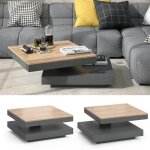 Vicco table basse elias anthracite 70 x 34 cm
