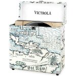 Victrola valise a vinyles range / transporte 30 + albums imprime carte