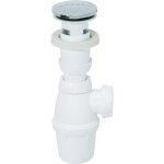 Vidage pour lavabo avec trop - plein intégré et bonde clapet quick - clac wirquin 30723121 blanc Vidage pour lavabo avec trop - plein intégré et bonde clapet quick - clac wirquin 30723121 blanc