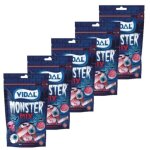 Vidal - lot 5x bonbons halloween monster mix - sachet 180g Vidal - lot 5x bonbons halloween monster mix - sachet 180g