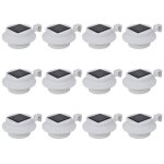 Vidaxl 12x lampes solaires  led dextrieur pour clture eclairage lampes dalle lumire de jardin terrasse ...