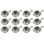 Vidaxl 12x lampes solaires  led rondes dextrieur applique murale lumire de jardin eclairage lampe ...