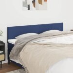 Vidaxl t�tes de lit bleu 160x5x78 / 88 cm tissu 345810
