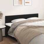 Vidaxl t�tes de lit noir 160x5x78 / 88 cm similicuir 345812