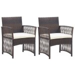 Vidaxl 2x fauteuils de jardin avec coussins chaise de patio fauteuil de terrasse chaise de jardin fauteuil ... Vidaxl 2x fauteuils de jardin avec coussins chaise de patio fauteuil de terrasse chaise de jardin fauteuil ...