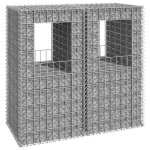Vidaxl 2x poteaux  panier de gabion poteaux  jardinire de gabion de patio jardin terrasse extrieur ...