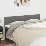 Vidaxl t�tes de lit gris fonc� 160x5x78 / 88 cm tissu 346061