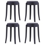Vidaxl 4x tabourets empilables tabouret de salle  manger tabouret de cuisine tabouret de bar comptoir ...