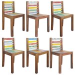 Vidaxl lot de 6 chaises  manger siges  dner chaises de repas meubles de de salle  manger cuisine ...