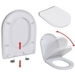 Vidaxl abattant wc  fermeture en douceur libration rapide carr 141765