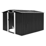 Vidaxl abri de jardin 257x298x178 cm m�tal anthracite 143342