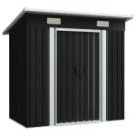 Vidaxl abri de jardin anthracite acier