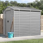 Vidaxl abri de jardin cabane � outils avec poign�es remise � outils avec toit inclinable abri de rangement ...