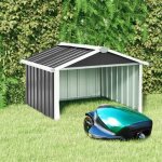 Vidaxl abri pour robot de jardin 92x97x63cm acier galvanis anthracite