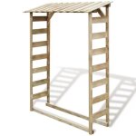 Vidaxl abri de stockage du bois de chauffage 150x44x176 cm pin imprgn