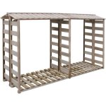 Vidaxl abri de stockage du bois de chauffage 300x90x176cm pin impr�gn�