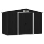 Vidaxl abri de stockage pour jardin anthracite acier 257x205x178 cm 47030