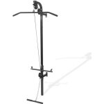 Appareil de musculation - vidaxl - 91369 - 2 poulies - acier - noir Appareil de musculation - vidaxl - 91369 - 2 poulies - acier - noir