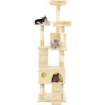 Vidaxl arbre  chat avec griffoirs en sisal 170 cm beige