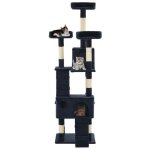 Vidaxl arbre  chat avec griffoirs en sisal 170 cm bleu