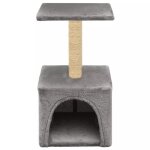 Vidaxl arbre à chat avec griffoirs en sisal 55 cm gris Vidaxl arbre à chat avec griffoirs en sisal 55 cm gris