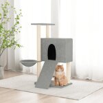 Vidaxl arbre à chat avec griffoirs en sisal gris clair 96 cm 171646 Vidaxl arbre à chat avec griffoirs en sisal gris clair 96 cm 171646