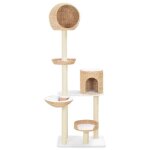 Vidaxl arbre � chat avec griffoirs en sisal herbiers marins