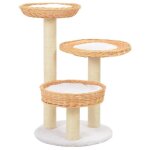 Vidaxl arbre à chat avec griffoir en sisal naturel bois de saule Vidaxl arbre à chat avec griffoir en sisal naturel bois de saule