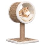 Arbre  chat - vidaxl - herbiers marins - 56 cm - tunnel suprieur - jouet suspendu