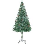 Vidaxl arbre de nol artificiel avec pommes de pin 180 cm