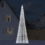 Vidaxl sapin de no�l � led 1534 led blanc 500 cm 358117