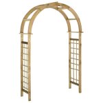 Vidaxl arche avec treillis bois de pin vert imprgn