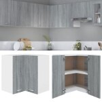 Vidaxl armoire dangle suspendue lyon gris sonoma 57 x 57 x 60 cm bois ding�nierie 815598