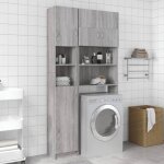 Vidaxl armoire de bain sonoma gris 32x255x190 cm bois dingénierie 815538 Vidaxl armoire de bain sonoma gris 32x255x190 cm bois dingénierie 815538