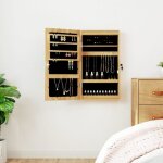 Vidaxl armoire  bijoux avec miroir et clairage led mural 353240