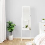 Vidaxl armoire à bijoux miroir avec lumières led sur pied blanc armoire à bijoux rangement pour bijoux ... Vidaxl armoire à bijoux miroir avec lumières led sur pied blanc armoire à bijoux rangement pour bijoux ...