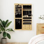 Vidaxl armoire  bijoux avec miroir murale 375x10x106 cm 353228