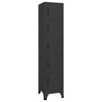 Vidaxl armoire � casiers anthracite 38x40x180 cm acier 339791